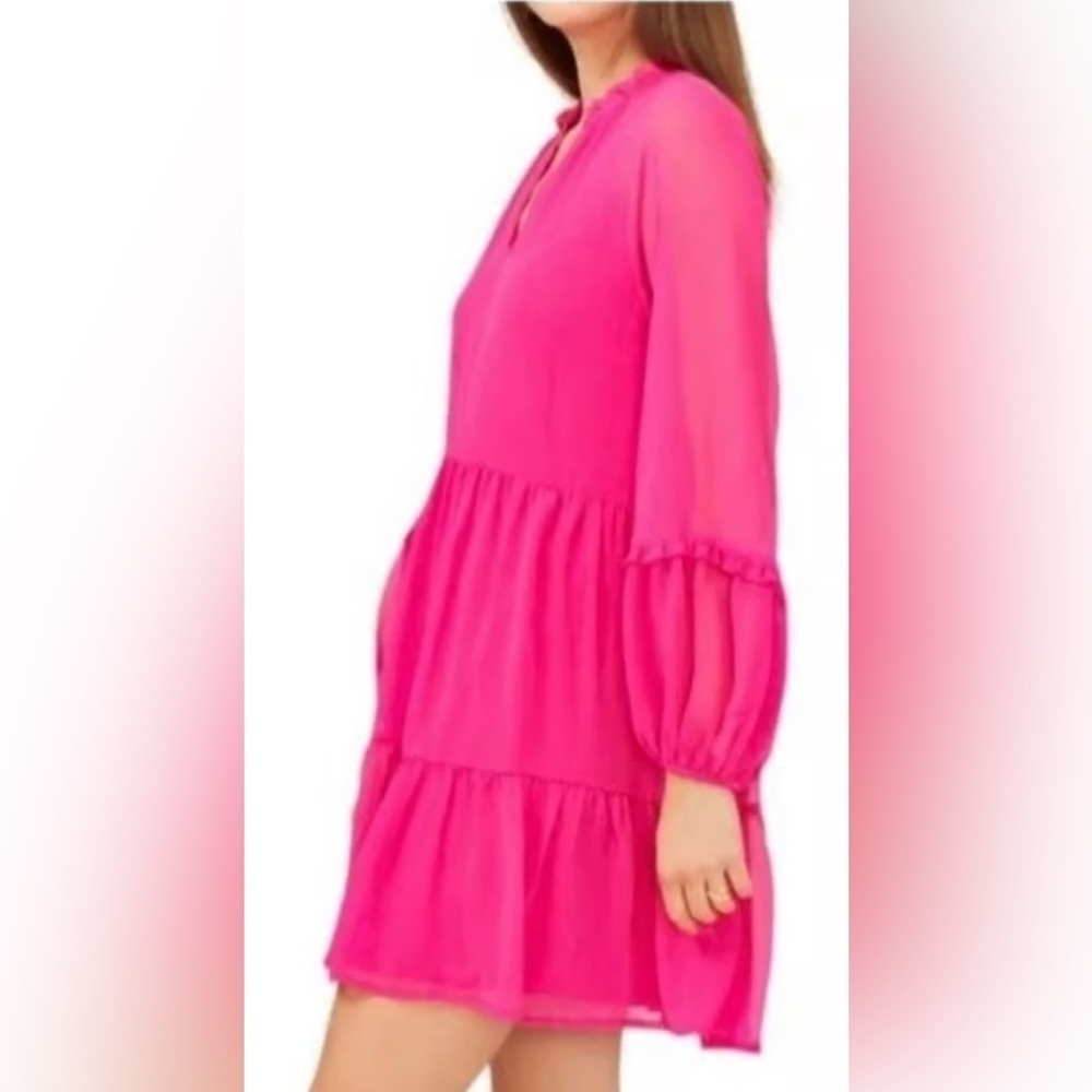 Vince Camuto Pink Tiered Ruffled Sundress. Small NWT - Picture 3 of 11